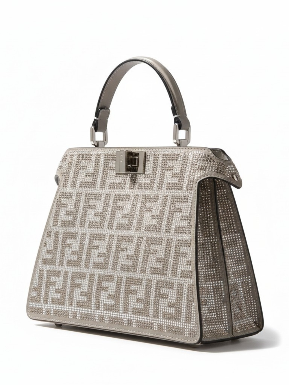 Crystal Vitello Laminato Satchel